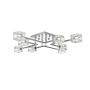 Elegant Lighting Lyra 8 Light 32" Wide Semi-Flush Ceiling Fixture Chrome