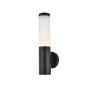 Elegant Lighting Raine 16" Tall LED Outdoor Wall Sconce - Cylindrical Black