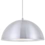 Elegant Lighting Circa 6-1/2" High Pendant with an Aluminum Shade Burnished Nickel