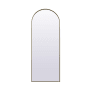 Elegant Lighting Ayra 28" W x 74" H Modern Arched Bathroom Wall Mirror Brass