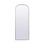 Elegant Lighting Blaire 28" W x 74" H Modern Arched Bathroom Wall Mirror Silver