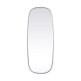 Elegant Lighting Brynn 24" W x 60" H Oval Framed Bathroom Mirror Silver