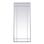 Elegant Lighting Viola 30" W x 70" H Rectangular Framed Bathroom Mirror Silver