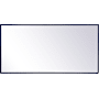 Elegant Lighting Vatinius 36" W x 18" H Traditional Rectangular Framed Bathroom Wall Mirror Blue
