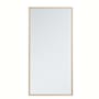 Elegant Lighting Vatinius 36" W x 18" H Traditional Rectangular Framed Bathroom Wall Mirror Brass