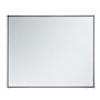Elegant Lighting Elene 30" W x 36" H Contemporary Rectangular Metal Framed Bathroom Wall Mirror Black