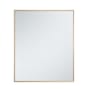 Elegant Lighting Elene 30" W x 36" H Contemporary Rectangular Metal Framed Bathroom Wall Mirror Brass