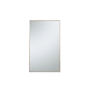 Elegant Lighting Elene 36" W x 60" H Contemporary Rectangular Metal Framed Bathroom Wall Mirror Brass