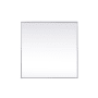 Elegant Lighting Eternity 48" W x 48" H Transitional Square Framed Bathroom Wall Mirror Silver