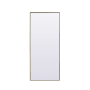 Elegant Lighting Eternity 30" W x 72" H Rectangular Framed Bathroom Mirror Brass