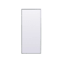 Elegant Lighting Eternity 30" W x 72" H Rectangular Framed Bathroom Mirror Silver