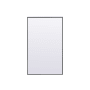 Elegant Lighting Eternity 36" W x 60" H Rectangular Framed Bathroom Mirror Black
