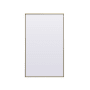 Elegant Lighting Eternity 36" W x 60" H Rectangular Framed Bathroom Mirror Brass