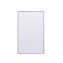 Elegant Lighting Eternity 36" W x 60" H Rectangular Framed Bathroom Mirror Silver