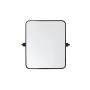 Elegant Lighting Everly 20" W x 24" H Transitional Rectangular Framed Bathroom Wall Mirror Black