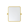 Elegant Lighting Everly 20" W x 24" H Transitional Rectangular Framed Bathroom Wall Mirror Gold