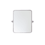 Elegant Lighting Everly 20" W x 24" H Transitional Rectangular Framed Bathroom Wall Mirror Silver