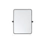 Elegant Lighting Everly 24" W x 32" H Transitional Rectangular Framed Bathroom Wall Mirror Black