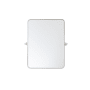 Elegant Lighting Everly 24" W x 32" H Transitional Rectangular Framed Bathroom Wall Mirror Silver