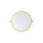Elegant Lighting Everly 24" Diameter Transitional Circular Framed Bathroom Wall Mirror Gold