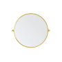 Elegant Lighting Everly 30" Diameter Transitional Circular Framed Bathroom Wall Mirror Gold