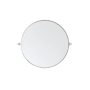 Elegant Lighting Everly 30" Diameter Transitional Circular Framed Bathroom Wall Mirror Silver