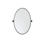 Elegant Lighting Everly 21" W x 32" H Transitional Oval Framed Bathroom Wall Mirror Black