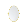 Elegant Lighting Everly 21" W x 32" H Transitional Oval Framed Bathroom Wall Mirror Gold