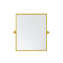 Elegant Lighting Everly 20" W x 24" H Transitional Rectangular Framed Bathroom Wall Mirror Gold
