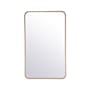 Elegant Lighting Formiae 22" W x 36" H Contemporary Rectangular Framed Bathroom Wall Mirror Brass