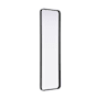 Elegant Lighting Remy 18"W x 60"H Rectangular Flat Medium Density Fiberboard (MDF) Framed Accent Mirror Black