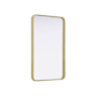 Elegant Lighting Remy 22"W x 36"H Rectangular Flat Medium Density Fiberboard (MDF) Framed Accent Mirror Brass