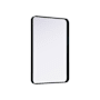 Elegant Lighting Remy 24"W x 36"H Rectangular Flat Medium Density Fiberboard (MDF) Framed Accent Mirror Black