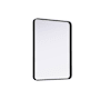 Elegant Lighting Remy 27"W x 36"H Rectangular Flat Medium Density Fiberboard (MDF) Framed Accent Mirror Black