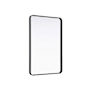 Elegant Lighting Remy 28"W x 42"H Rectangular Flat Medium Density Fiberboard (MDF) Framed Accent Mirror Black