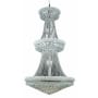 Elegant Lighting Primo 32 Light 36" Wide Crystal Empire Chandelier with Clear Royal Cut Crystals Chrome
