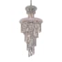 Elegant Lighting Spiral 10 Light 16" Wide Crystal Mini Chandelier with Clear Royal Cut Crystals Chrome