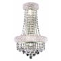 Elegant Lighting Primo 4 Light 17" Tall Wall Sconce with Clear Royal Cut Crystals Chrome