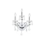 Elegant Lighting St. Francis 3 Light 17" Tall Wall Sconce with Clear Royal Cut Crystals Chrome