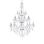Elegant Lighting Verona 25 Light 43" Wide Crystal Chandelier with Clear Royal Cut Crystals Chrome