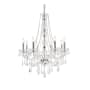 Elegant Lighting Verona 8 Light 28" Wide Crystal Chandelier with Clear Royal Cut Crystals Chrome