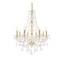 Elegant Lighting Verona 8 Light 28" Wide Crystal Chandelier with Clear Royal Cut Crystals Gold