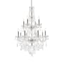 Elegant Lighting Giselle 12 Light 28" Wide Crystal Chandelier with Clear Royal Cut Crystals Chrome
