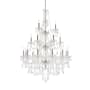 Elegant Lighting Giselle 21 Light 38" Wide Crystal Chandelier with Clear Royal Cut Crystals Chrome