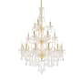 Elegant Lighting Giselle 21 Light 38" Wide Crystal Chandelier with Clear Royal Cut Crystals Gold