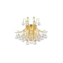 Elegant Lighting Toureg 3 Light 14" Tall Wall Sconce with Clear Royal Cut Crystals Gold