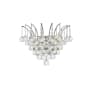 Elegant Lighting Victoria 3 Light 13" Tall Wall Sconce with Clear Royal Cut Crystals Chrome