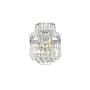 Elegant Lighting Corona 2 Light 12" Tall Wall Sconce with Clear Royal Cut Crystals Chrome