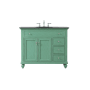 Elegant Lighting Otto 42" Free Standing Single Basin Vanity Set with Cabinet and Marble Vanity Top Vintage Mint