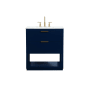 Elegant Lighting Larkin 30" Free Standing Single Basin Vanity Set with Cabinet and Marble Vanity Top Blue